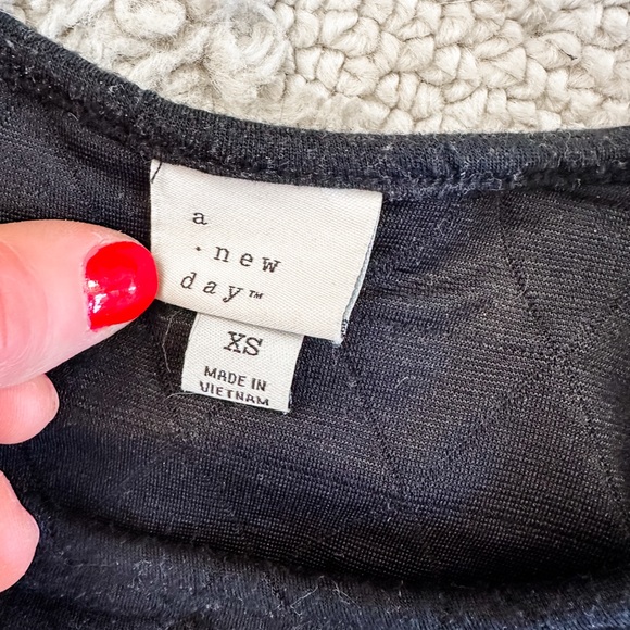 A New Day Black Quilted Kids Dress - Picture 2 of 2